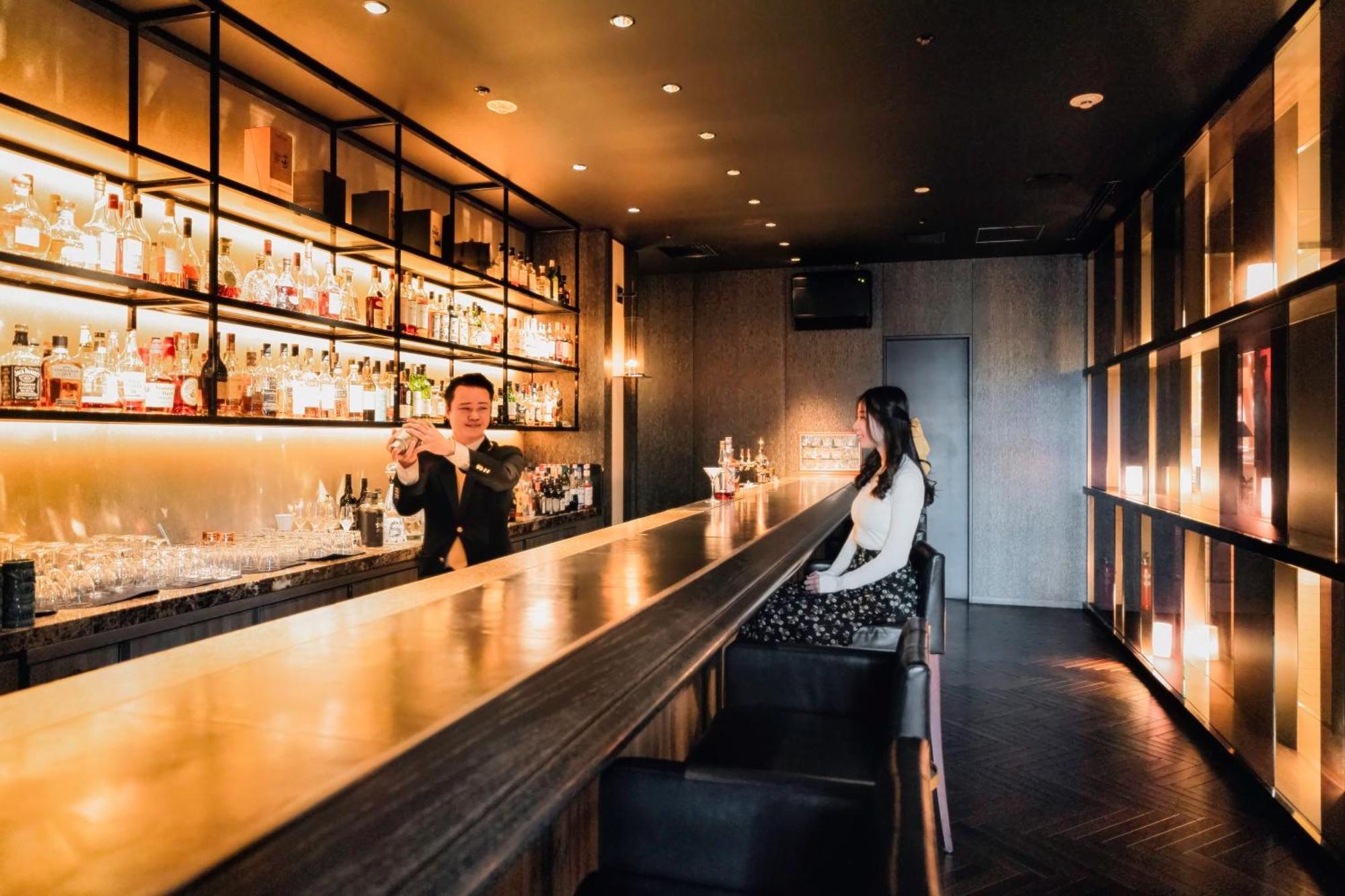 Hotel Okura Fukuoka Fukuoka  Bagian luar foto The bar at the 360° Sky Lounge